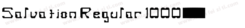 Salvation Regular 1000字体转换